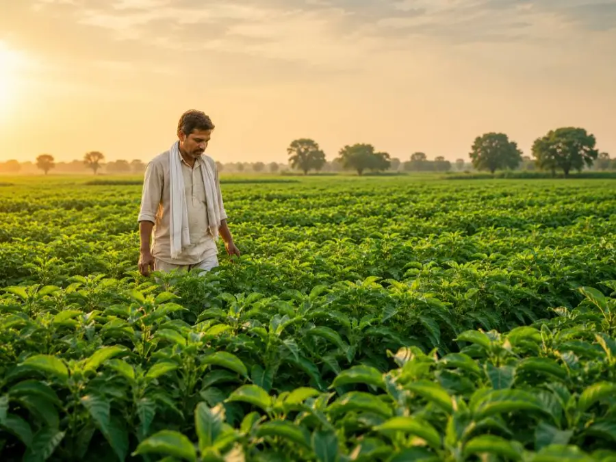 A healthy crop developing through the season