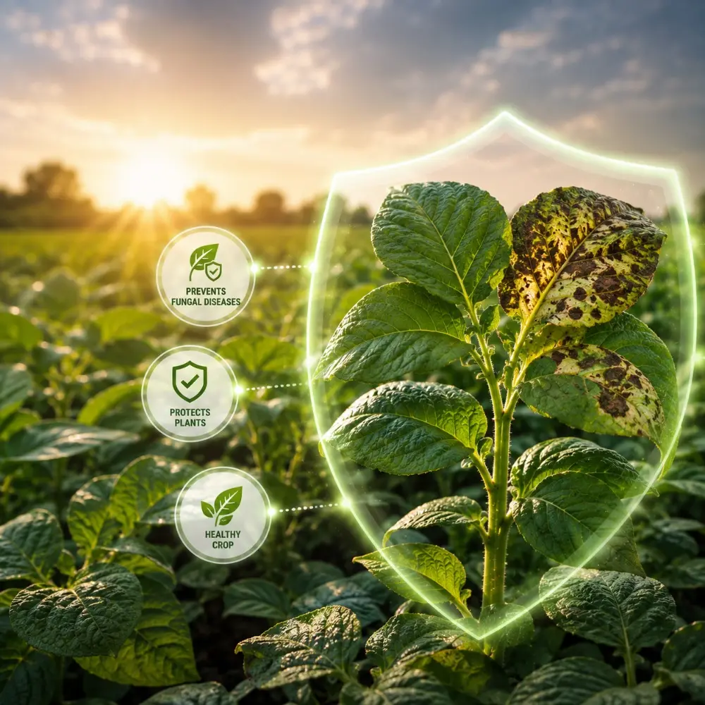 Grow More fungicides: a crop shielded from fungal disease in the field