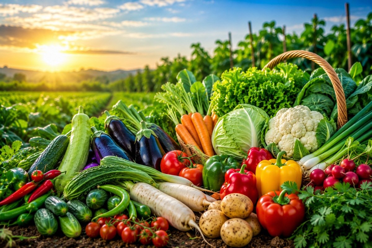 Vegetables crop